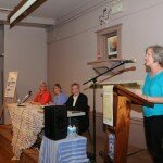 "On Reading Alice Munro" panelists (l-r) Mary Wolfe, Kim Jernigan, Gary Draper, with MC Beth Ross