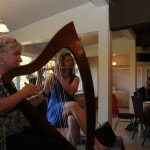 Sharon Johnston on the Harp and Kate Johnston on the flute